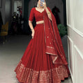 Chanderi Silk Lehangas