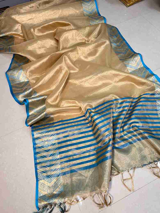 Soft Tissue Brocade Silk Saree