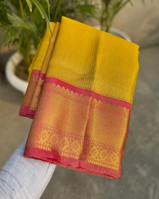 Soft Tissue Brocade Silk Saree