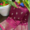 Banarasi Semi Katan Silk Sarees