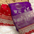 Khaddi Georgette Minakari Sarees