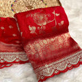 Khaddi Georgette Minakari Sarees