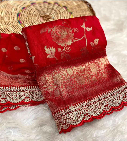 Khaddi Georgette Minakari Sarees