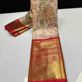 Brush Painted Banarasi Tissue Silk Sarees