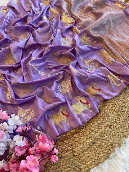 Pichwai Russian Dola Silk Sarees