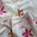 Floral Tabi Silk Saree