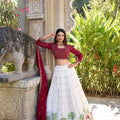 Embroidery Georgette Lehanga