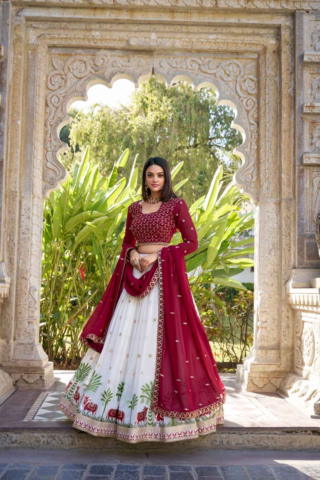 Embroidery Georgette Lehanga