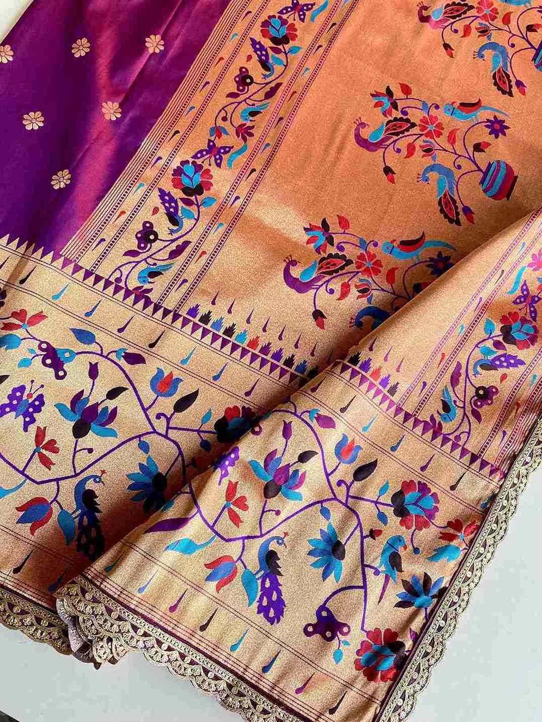 Dual Banarasi Paithani Silk Saree