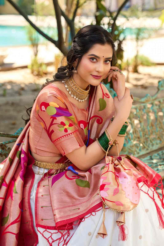 Paithani Jaquard Silk Lehanga