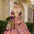 Jaquard Silk Paithani Lehengas