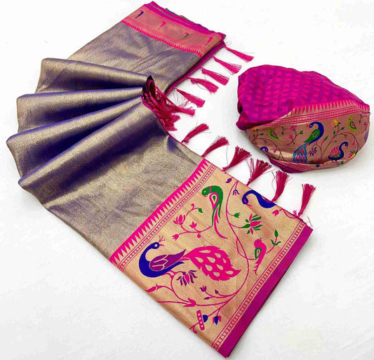 Paithani Tissue Silk Sarees