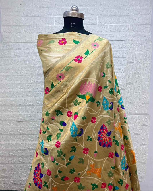 Soft Kanjivaram Paithani Silk Sarees