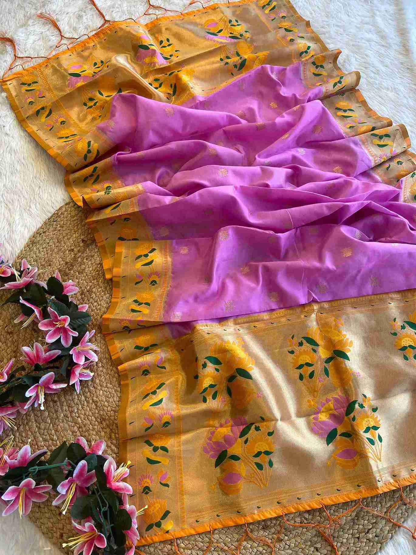 Heavy Paithani Silk Duppata