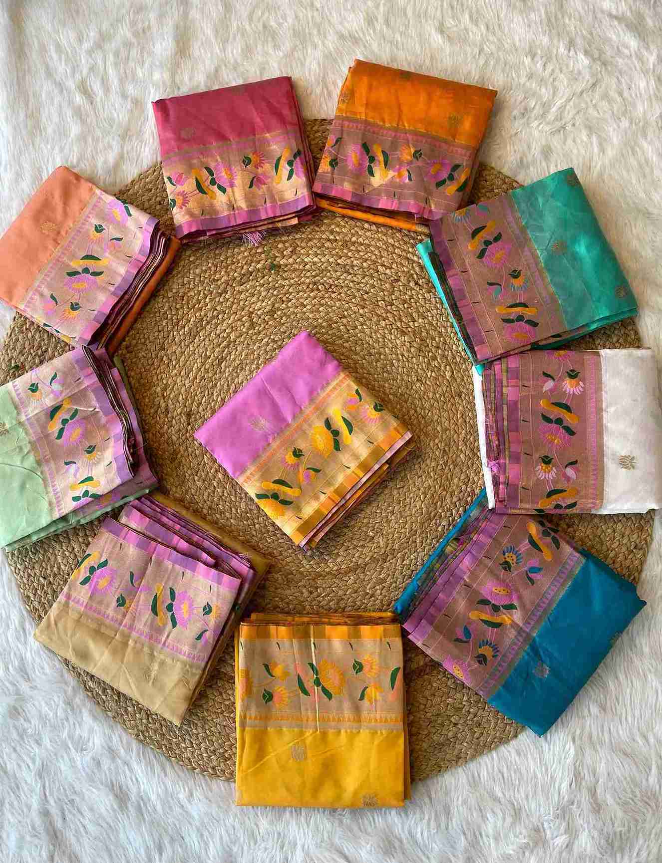 Heavy Paithani Silk Duppata