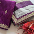 Multi Zari organza Silk Sarees