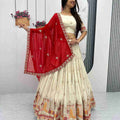 Embroidery Banarasi Tissue Silk Lehanga
