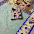 Zari Tissue Paithani Silk Sarees