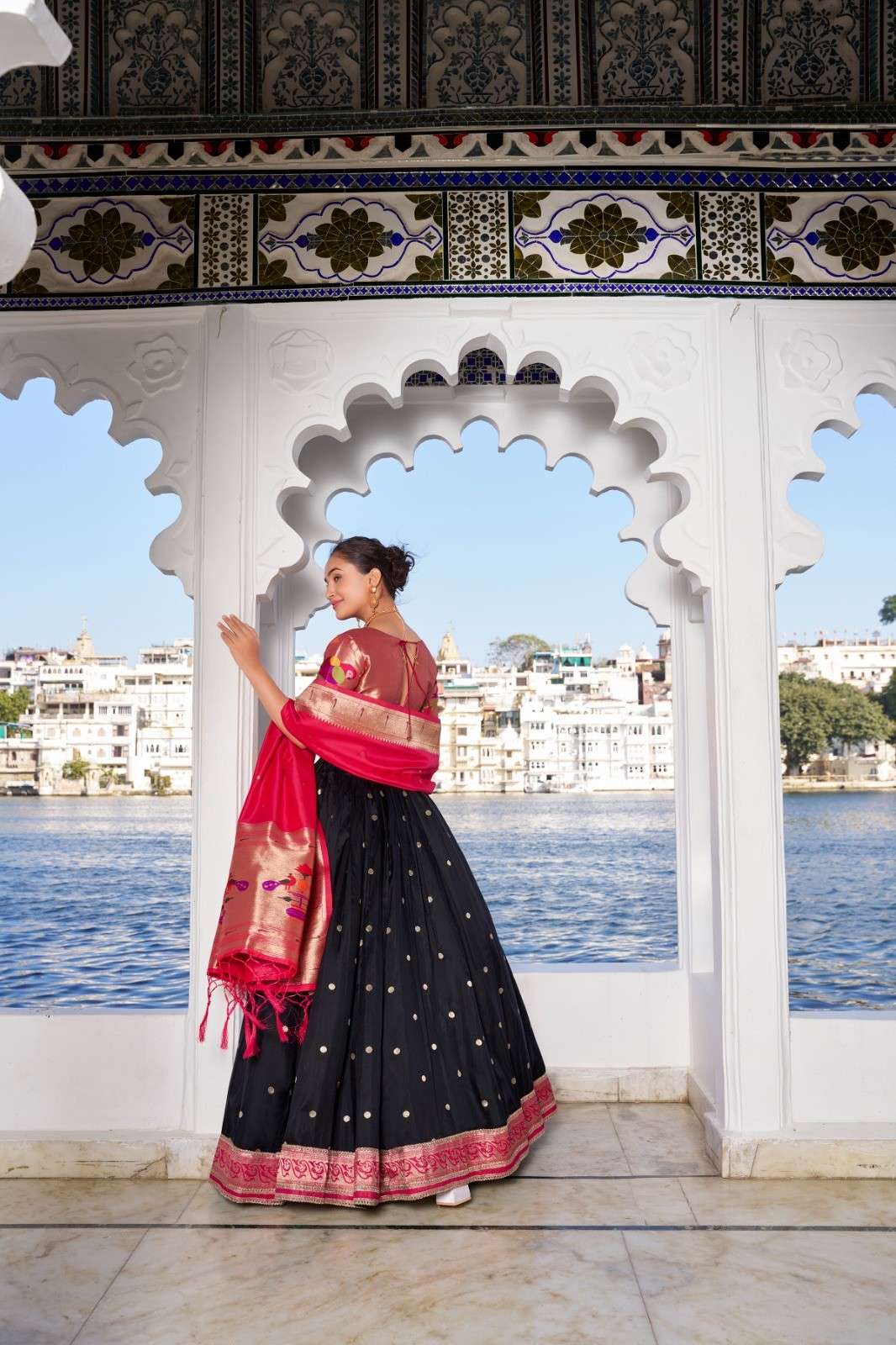 Paithani Jaquard Silk Lehangas