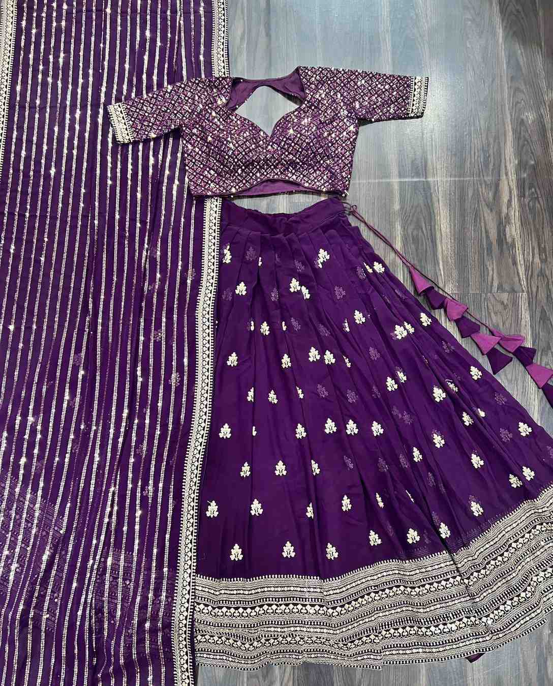 Embroidery Faux Georgette Lehanga