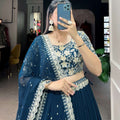 Embroidery Georgette Lehanga