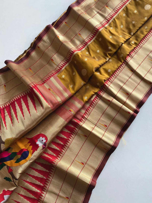 Polka Paithani Silk Sarees