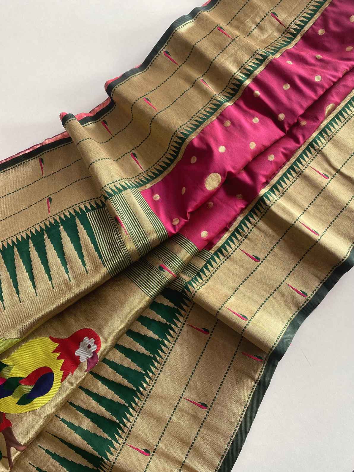 Polka Paithani Silk Sarees