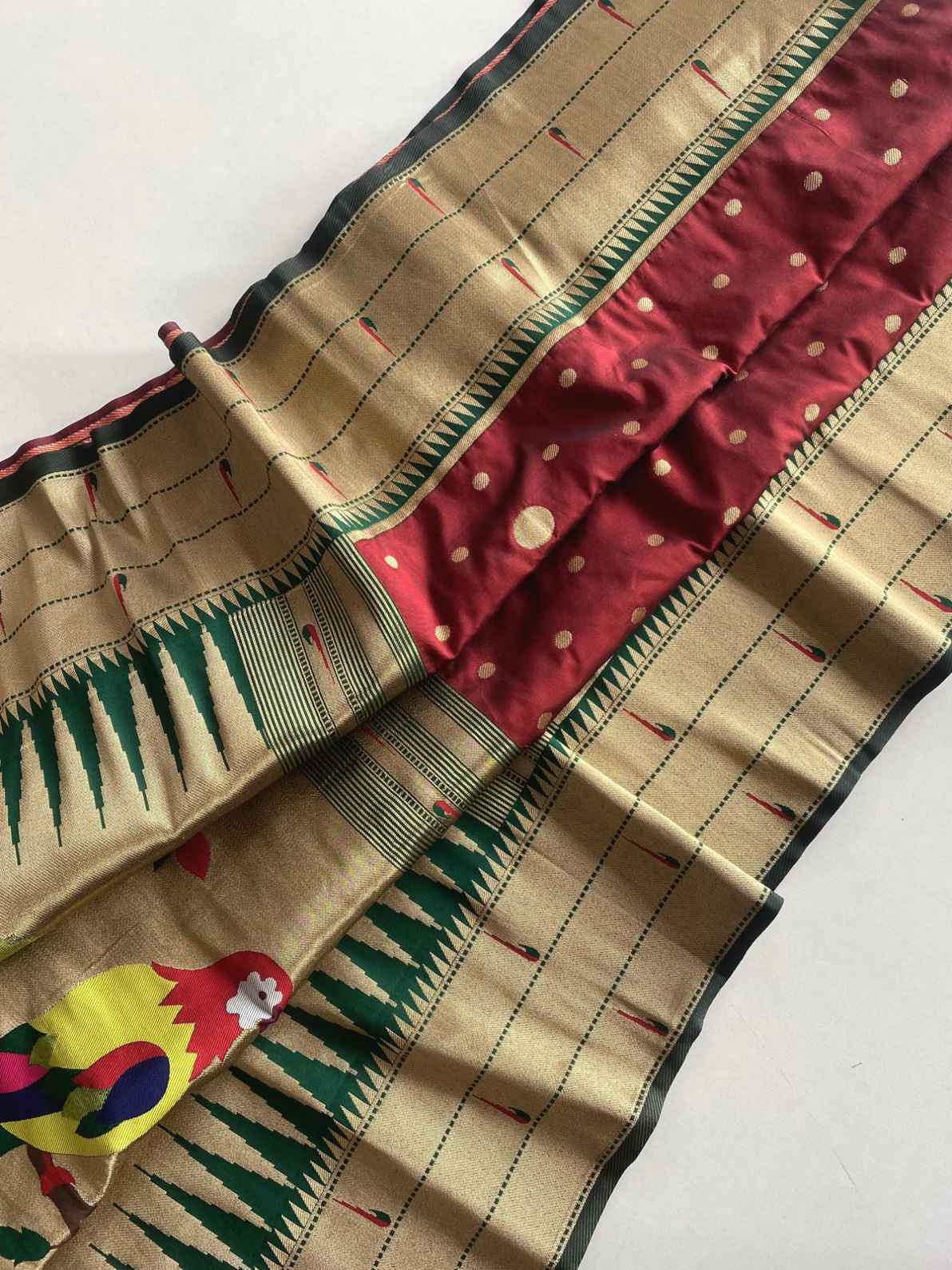 Polka Paithani Silk Sarees