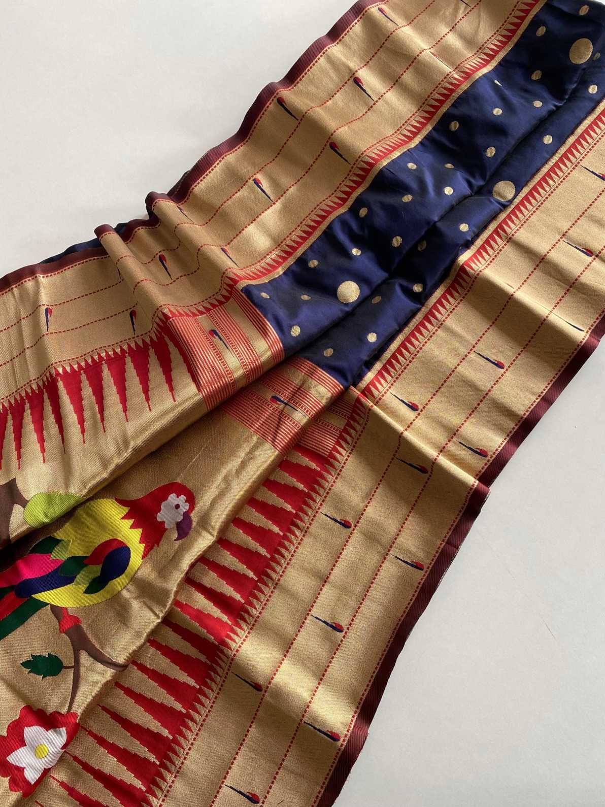 Polka Paithani Silk Sarees