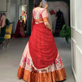 Embroidery Cotton Silk Lehangas