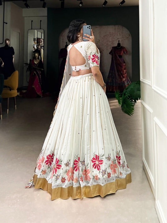Embroidery Georgette Lehanga