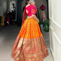 Jacquard Paithani Silk Lehanga