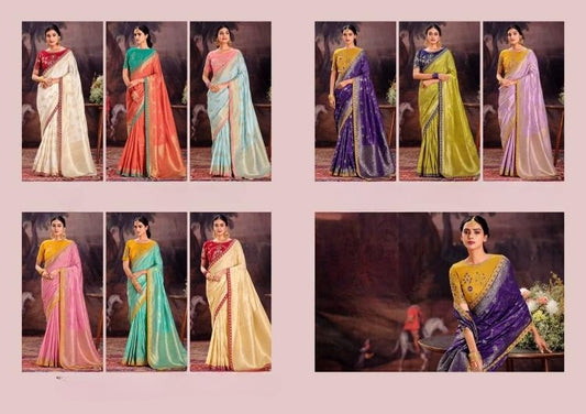 Embroidery Dola Silk Sarees