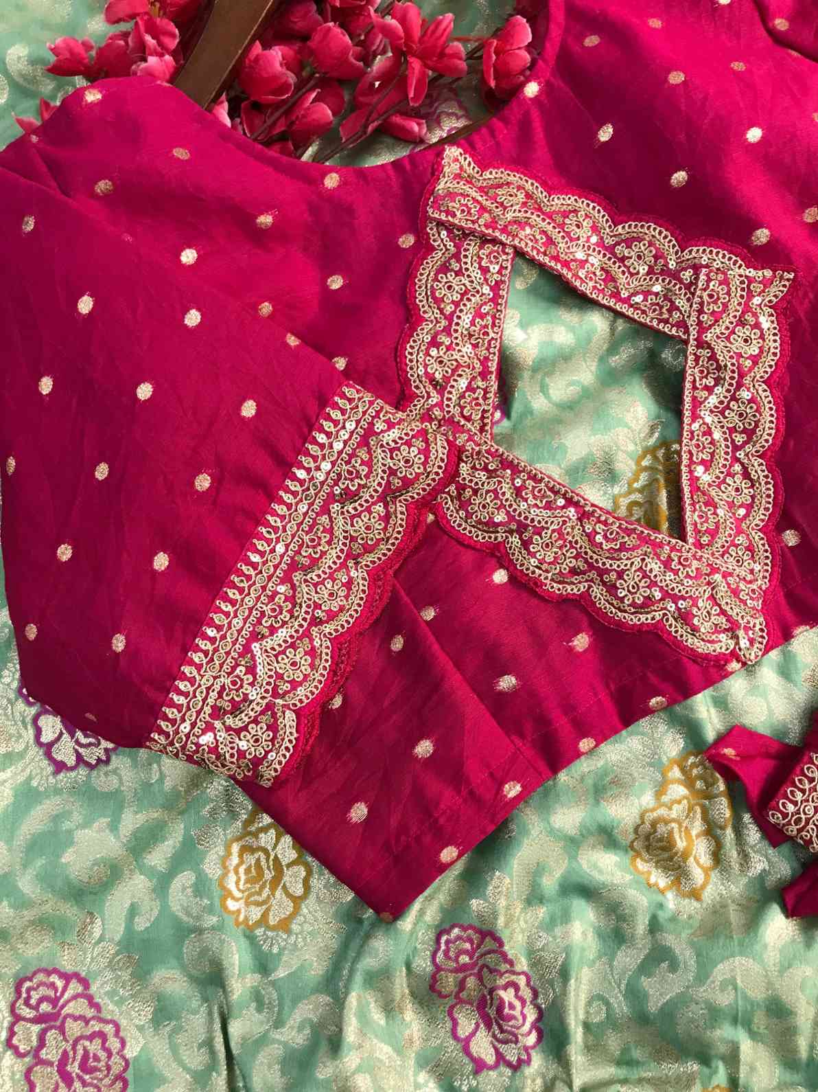 Stitched Banarasi Pattu Saree