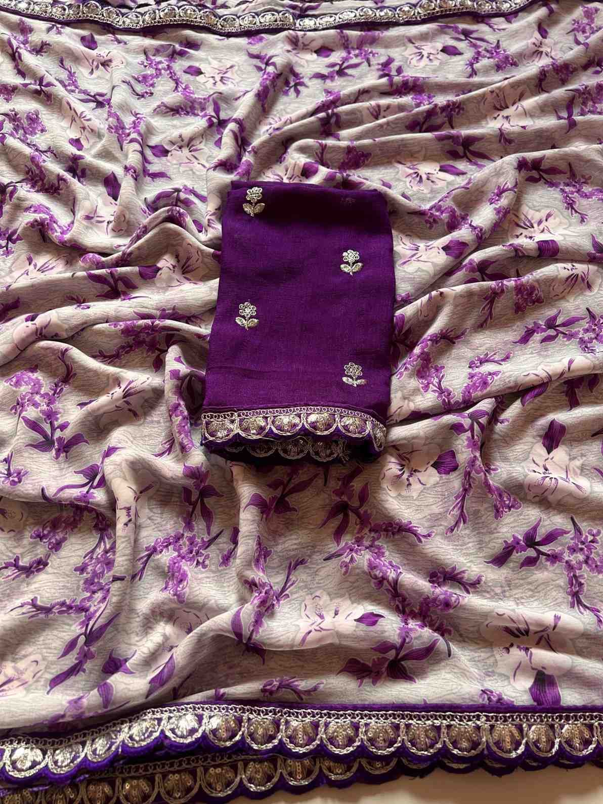 Blooming Rangoli Silk Saree