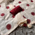 ThreadWork Chanderi Cotton Saree