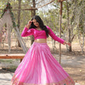 Kalamkari Viscose Jaquard Lehengas