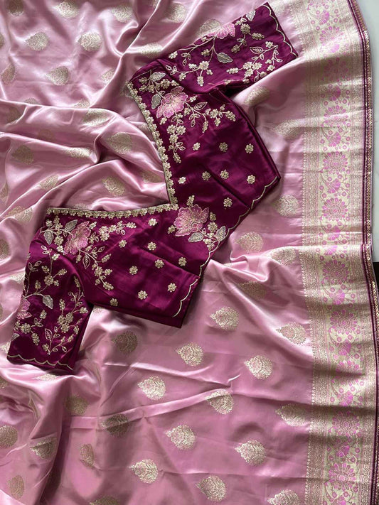 Stitched Banarasi Silk Saree