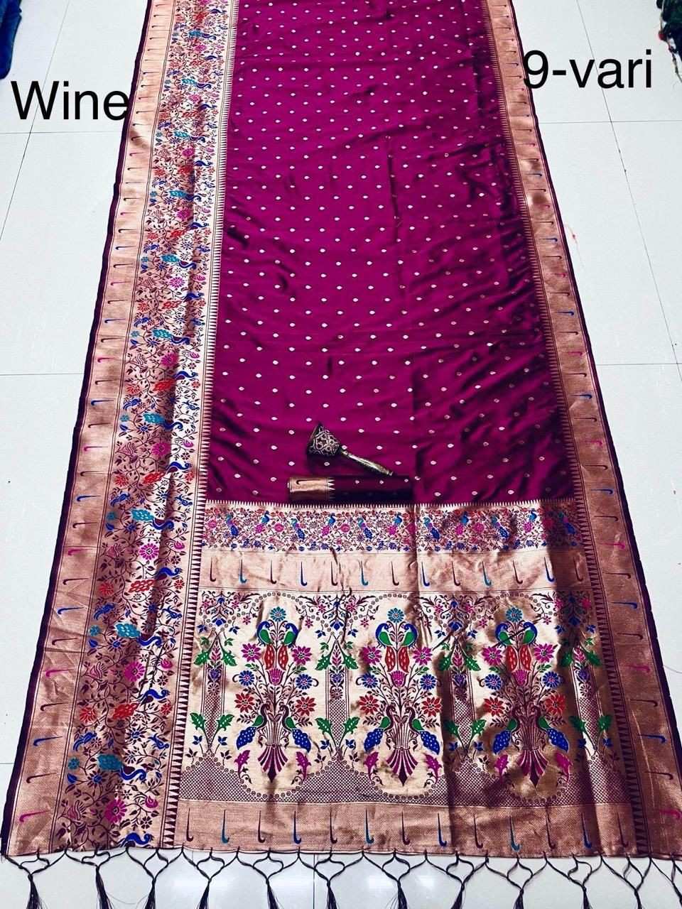Soft Kanjivaram Paithani Silk Sarees