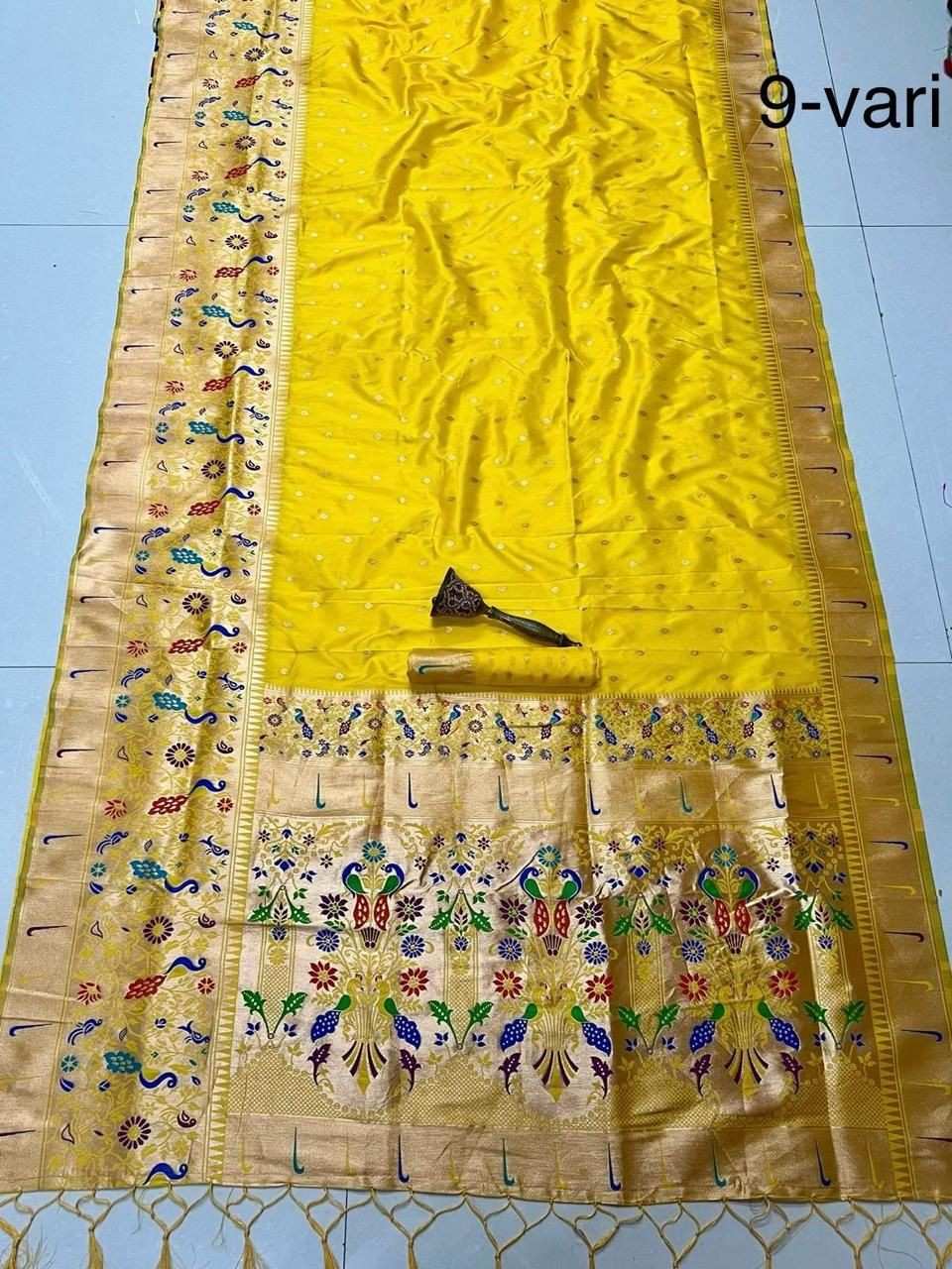 Soft Kanjivaram Paithani Silk Sarees