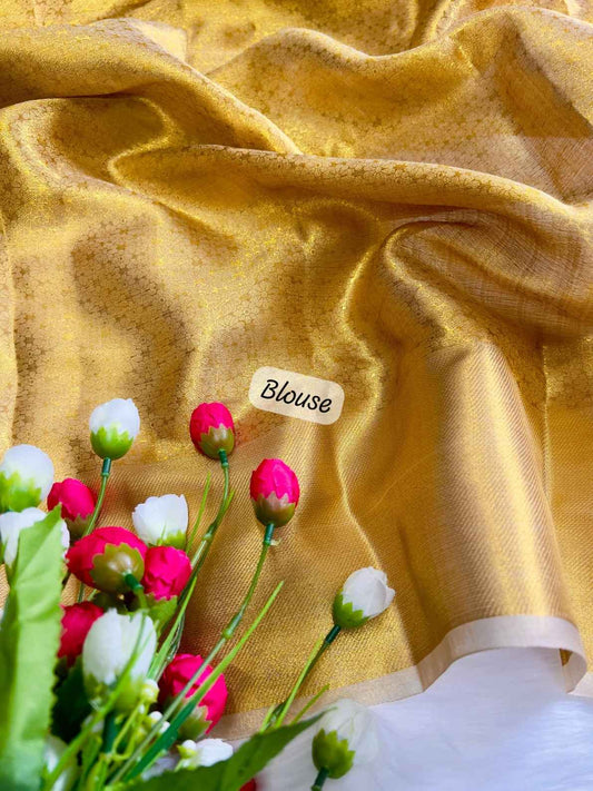 Banarasi Golden Tissue Silk Saree