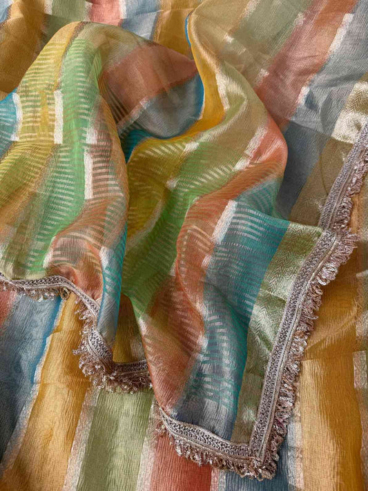 Soft Organza Tissue Banarasi Silk Saree