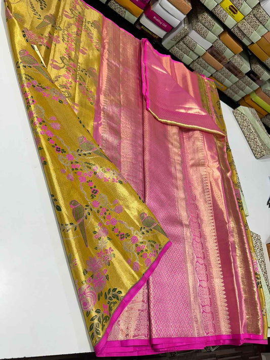 Brocade Tissue Silk Saree