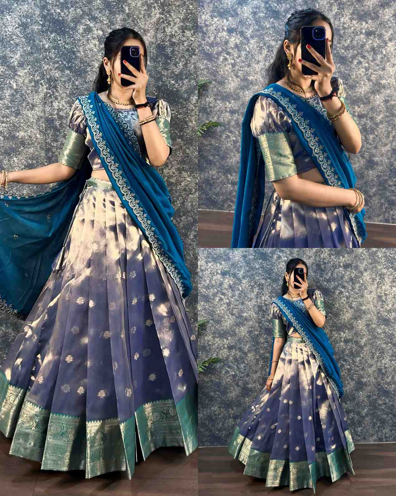 Banarasi Tissue Organza Lehengas