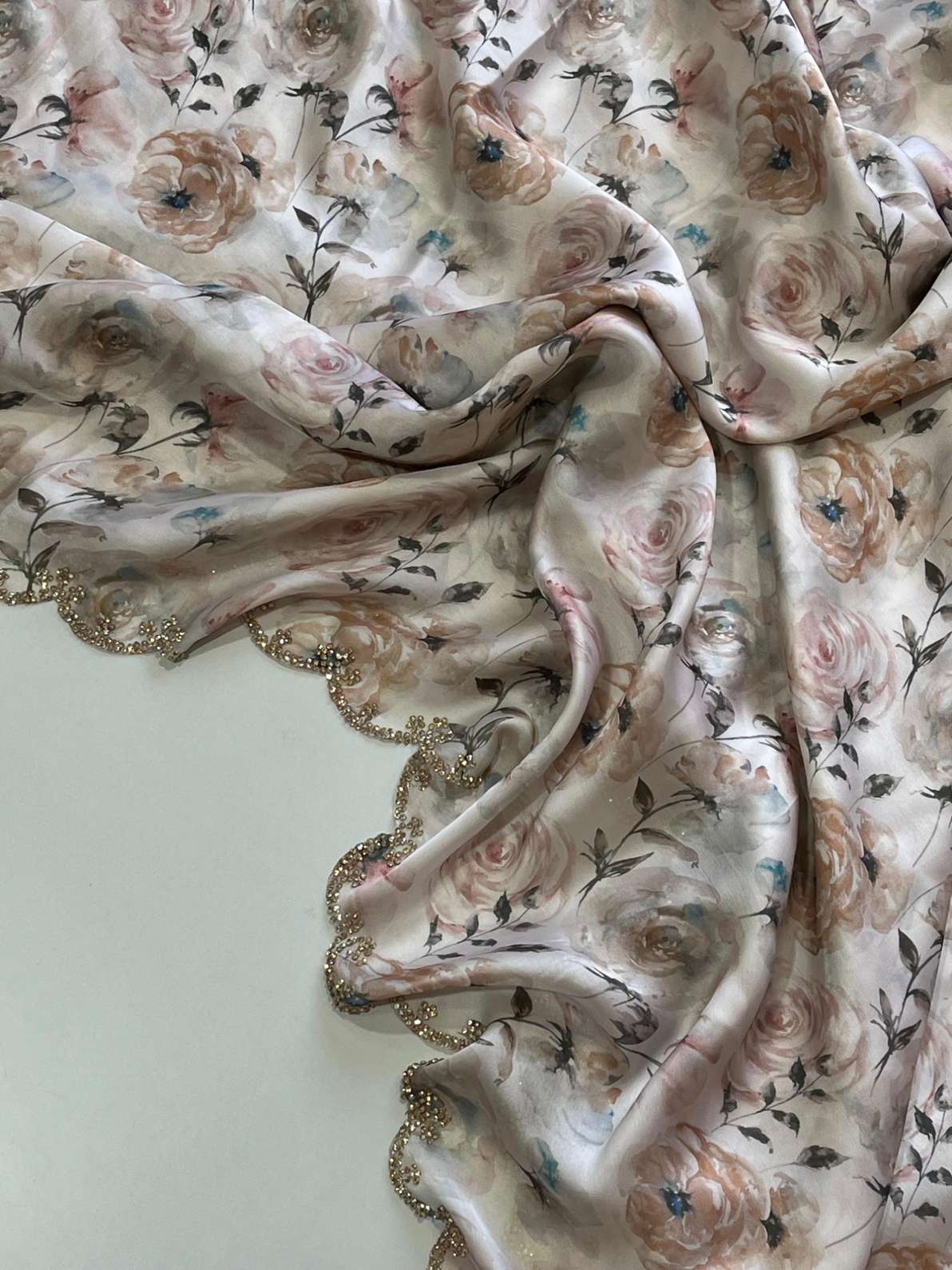 Cutwork Satin Georgette Saree