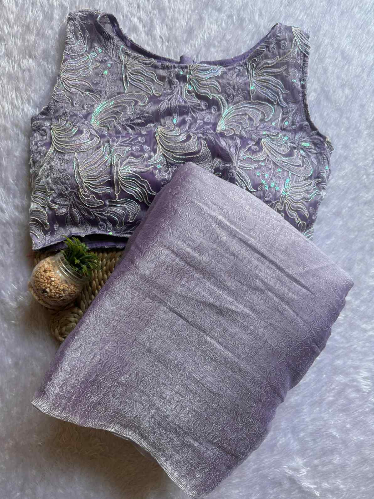 Burberry Emboss Crushed Sarees