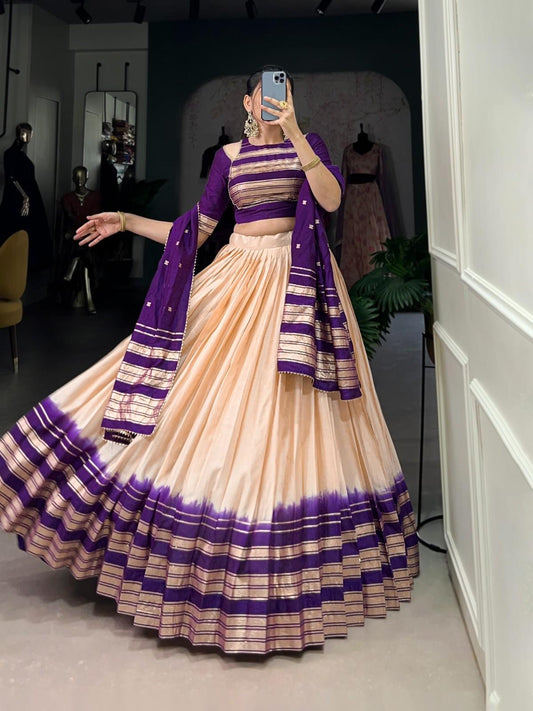 Chanderi Silk Lehangas