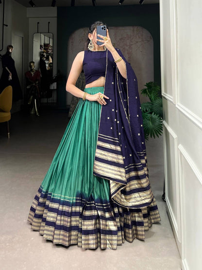 Chanderi Silk Lehangas