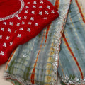 Cutwork Chinnon Silk Sarees
