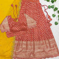 Viscose Tissue Silk Lehangas